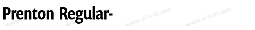 Prenton  Regular字体转换
